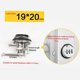 thumbnail image 5 of XT20 Combination Cam Lock Zinc Alloy Password Coded Lock Security Locks 3-Digit Rotary Tongue Lock for Safety of Cabinet Drawer Cupboard Closet Box, 5 of 5