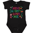 thumbnail image 3 of Inktastic Mimi and Poppy Love Me Granddaughter Girls Baby Bodysuit, 3 of 5