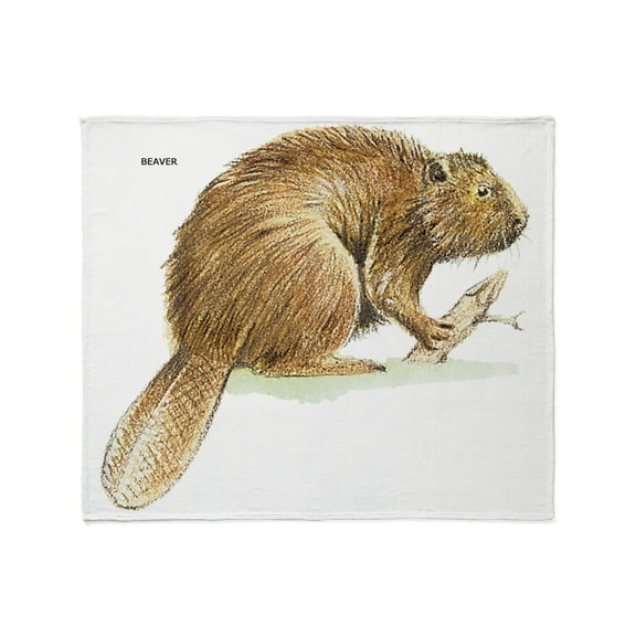 CafePress - Beaver Animal Throw Blanket - Soft Fleece Throw Blanket, 50"x60" for All Ages