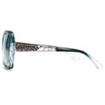 thumbnail image 5 of FEISEDY Polarized Women Square Sunglasses Sparkling Composite Shiny Frame B2289, 5 of 8