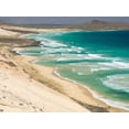thumbnail image 2 of Zwick, Martin 32x25 Gold Ornate Wood Framed with Double Matting Museum Art Print Titled - Coastal landscape near Calhau Island Sao Vicente-Cape Verde, 2 of 4