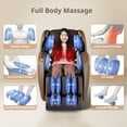 thumbnail image 6 of Mynta Massage Chair Full Body with Zero Gravity, SL Track Massage Chair Recliner with Heating, Brown, 6 of 10