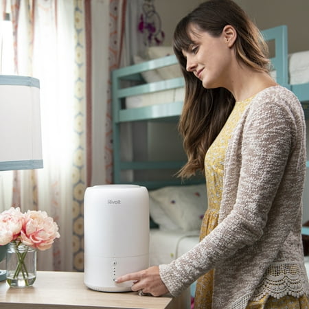 Levoit - Ultrasonic Top-Fill Cool Mist 2-in-1 0.5 Gal Humidifier & Diffuser - White