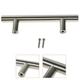 thumbnail image 3 of 50 Pack Cabinet Pulls 5 inch Brushed Nickel Stainless Steel Kitchen T Bar Furniture Drawer Handle Pull 76mm Hole Center, 3 of 6