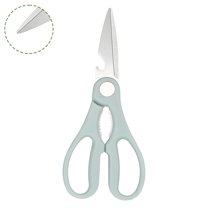 FACEGA Scissors All Purpose,Pp Handle 7.7" Sewing Scissors for Fabric Cutting,Opening A Bottle Cap Office Scissors,Green