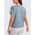 thumbnail image 2 of Remera CRZ YOGA de Algodón Pima Corte Relax Azul Talle S, 2 of 4