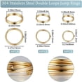 thumbnail image 2 of EIGTHTAIL 1000Pcs 304 Stainless Steel Split Rings Double Loops Jump Rings Stainless Steel Color 24 Gauge 5x1mm Inner Diameter  3.8mm Single Wire  0.5mm, 2 of 9