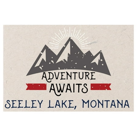 

Seeley Lake Montana Souvenir 2x3 Inch Fridge Magnet Adventure Awaits Design