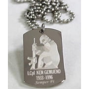 Personalized Military Dog Tag Necklace Stainless Army Navy Airforce Marine