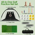 YTBW Golf Practice Net 10X7Ft Golf Hitting Training Aid Net With Target