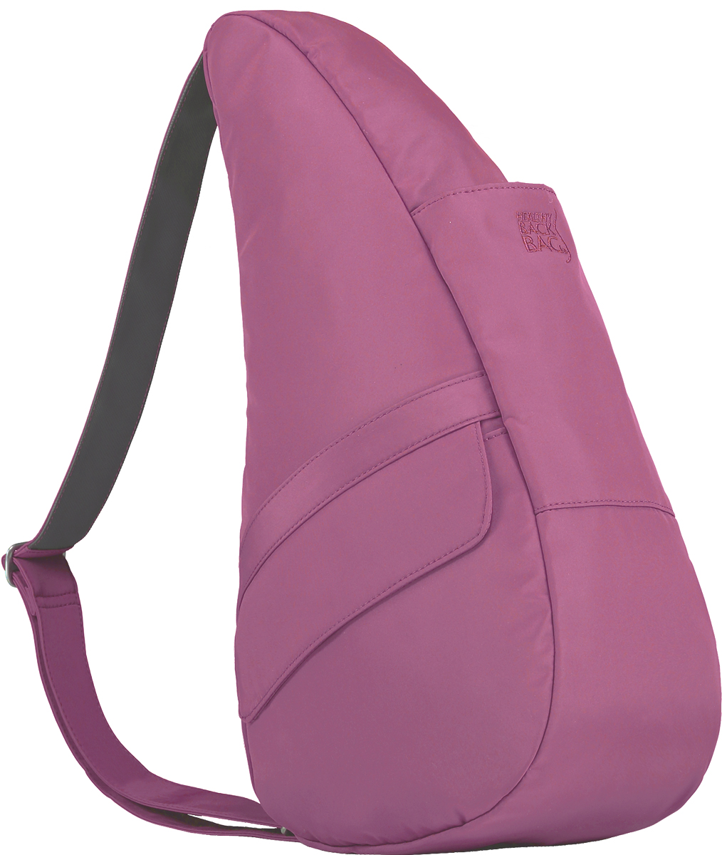AmeriBag 17" Microfiber Crossbody Sling Healthy Back Bag (Smoky Rose)