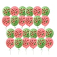 thumbnail image 2 of 40 globos de látex duraderos con estampado de sandía, ideales para fiestas de verano (20 unidades en verde y rojo)., 2 of 5