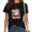 A-Black, variant on Women's America Believe Again Bald Eagle Graphic Tee Vintage Patriotic Floral Top for Daily Outfit Grey, M