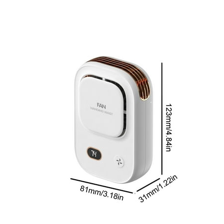 

LYUCRAZ Fans New Lazy Cervical Fan Bladeless USB Charging Mini High Wind Hanging Bladeless Waist Hanging Small Fan