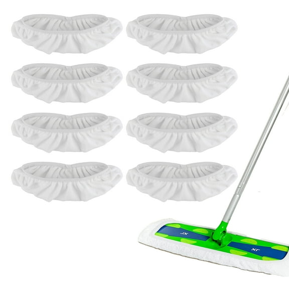 8 Pack Reusable XL Pads for Swiffer Sweeper XL Mop, Wet & Dry Sweeping Cloths