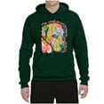 thumbnail image 3 of Neon Lab Dog Lover Shirt | Labrador Dogs Speak To Those Who Listen | Dean Russo Art Animal Lover Unisex Hoodie Sweatshirt, Forest Green, XX-Large, 3 of 6