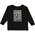thumbnail image 3 of Inktastic Down Syndrome Awareness Strenth Courage Support Boys or Girls Long Sleeve Toddler T-Shirt, 3 of 5