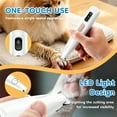 thumbnail image 3 of Rechargeable Pet Hair Trimmer for Dogs, Multifunctional, Waterproof Dog Paw Trimmer with LED Light, 50db Low Noise Cordless Dog Hair Trimmer for Paws Eyes Ears Face, 3 of 14