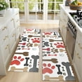 thumbnail image 4 of Kitchen Rugs Sets Of 2,Paw Prints and Bones Anti Fatigue Kitchen Mat Rugs Non Slip Washable,Decorative Kitchen Floor Mats for Kitchen,Sink,Laundry,17"X47", 4 of 5