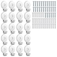 thumbnail image 1 of Steel 30 Lb Utility Hanger Wall Hook Utility Zinc Plated Keyhole for Framed Pictures Stucco Hooks, 1 of 5