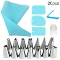 thumbnail image 1 of yingyy 20pcs Reusable Cake Baking Set Portable Baking Pastry Accessories Portable Baking Pastry Accessories Kitchen Cooking Scraper Tools, 1 of 1