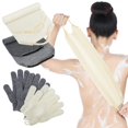 thumbnail image 1 of Juego de 4 guantes exfoliantes para ducha y baño, 1 of 6