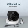 thumbnail image 2 of USB Adjustable Speed Fan Smoke Absorber ESD Fume Extractor Fan Pipe Duct Exhuast Fan Pipe Ventilation Fan, 2 of 5