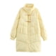 thumbnail image 2 of Parka larga con capucha para nieve para mujer, chaqueta acolchada, gruesa, cálida, holgada, con bolsillo, talla grande, 5 colores, invierno, novedad, 2 of 5