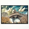 thumbnail image 4 of Design Art Vue De Tour Eiffel En Paris   Sur Toile Encadrée, 4 of 5