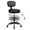 Black, variant on Primy Drafting Office Chair with Backrest - Adjustable Rolling Stool | Armless Office & Bar Height Chair | PU Leather with Thick Cushion | for Home, Office, Salon, Kitchen, Shop, Brown
