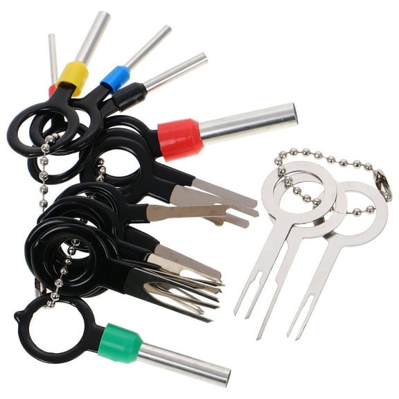 21PCS Terminal Removal Tool Depinning Tool Electrical Connector Pin Removal Tool Kit Pin Extractor Terminal Release Tool Set for Car