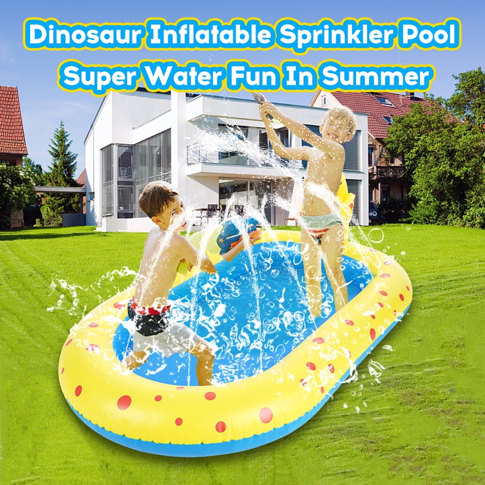 Dolphin Sprinkler Inflatable Pool for Outdoor 3 in 1 Baby Pool Swimming