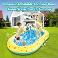thumbnail image 3 of Mistaha Inflatable Dinosaur Splash Pad for Kids - Outdoor Water Play Pool Toy with Sprinkler System - Large PVC Swimming Pool for Backyard Fun, 3 of 6