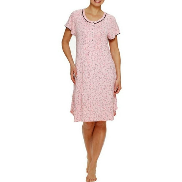 Secret Treasures Secret Treasures Women's Short Sleeve Sleepwear Gown