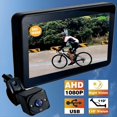 thumbnail image 2 of Handlebar Bike Mirror,4.3In 1080P Monitor Bicycle Rear View Camera,Night Vision Bike Camera for Mountain,EBike,Road Bike,1 * Monitor 1 * Camera 1 * USB Cable 1 * Mount set,Black, 2 of 8