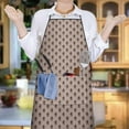 thumbnail image 6 of Brown Bigfoot Pattern Apron-Garden Aprons for Women with Pockets-Cotton Linen Waterproof Kitchen Cooking Gardening Aprons Adjustable for Kitchen,Cooking,BBQ and Salon 33x27 Inch, 6 of 7