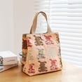 thumbnail image 1 of Bolsa de lona para lonchera, bolsa de gran capacidad para el almuerzo, bolsa para el almuerzo para trabajadores de oficina, bolsa para llevar arroz en la mano, linda momia con bolsa de arroz, 1 of 6