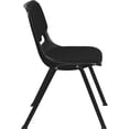 thumbnail image 2 of Bowery Hill Ergonomic Shell Stacking Chair in Black, 2 of 9