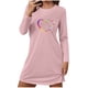 thumbnail image 2 of HongQid Nightgowns for Women Soft Grpahic House Dress Long Sleeve Sleep Shirts Fall Sleepwear Night Gown Nightshirt, 2 of 6