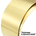 thumbnail image 4 of Uxcell Brass Sheet Roll Metal Foil Plate 1000mm Length x100mm Width x 0.02mm Thickness, 4 of 4