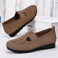thumbnail image 7 of Mostsola Walking Shoes Women Slip on Flats Knitted Mesh Loafers Dressy Shoes Lightweight Sneakers, 7 of 7