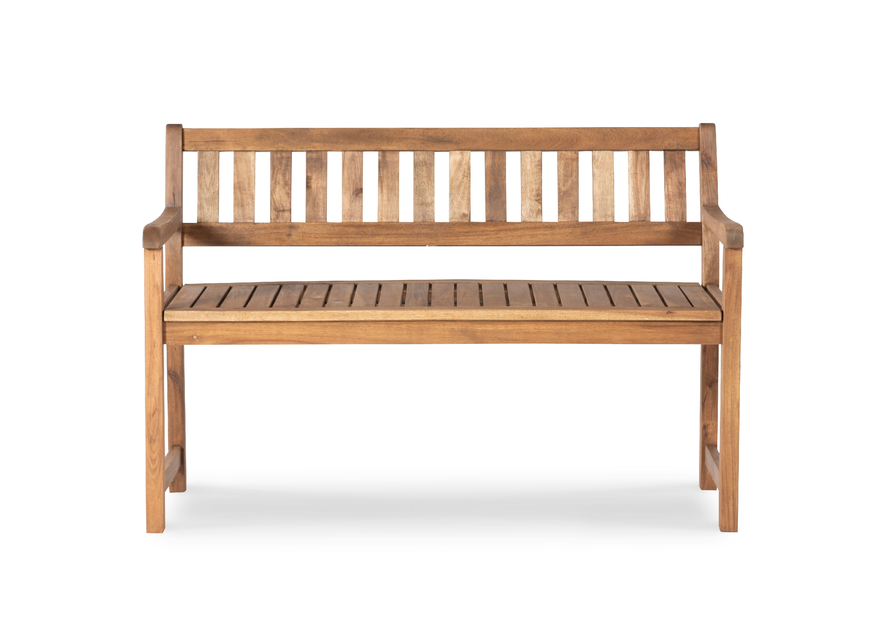 Linon Crosscreek Mid-Back Acacia Outdoor Bench, Acorn