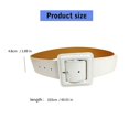 thumbnail image 3 of Elegant Women's Waist Belt Wide Designing Waist Chain Waistband For Office Meetings or Casual Outings Solid Sash White, 3 of 4