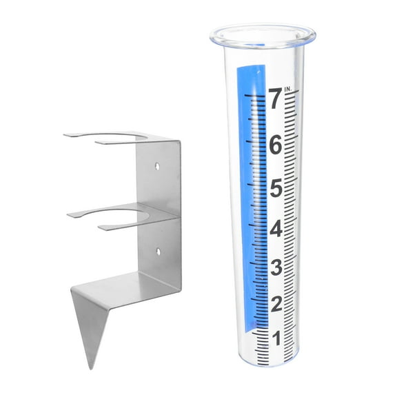 YSNOOWE Garden Rain Gauge with Stainless Steel Rack for Reliable Outdoor Rainfall Tracking