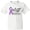 AA-White, variant on Inktastic Stop Domestic Violence-purple Ribbon Youth T-Shirt