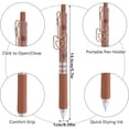 thumbnail image 3 of 6-Pack Cute Gel Ink Pens 0.5 mm Kawaii Bear Design Black Smooth Pens for School Office Gifts, 3 of 5