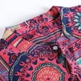 thumbnail image 4 of Birdeem Chemises pour Hommes Chemise Décontractée à Manches Courtes Imprimée Col Rabattu, 4 of 12