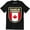 Black, variant on Made In Canada , Living In United Kingdom Nation Love Men's T-Shirt