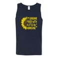 thumbnail image 2 of Wild Bobby, I'm Sunshine Mixed With A Little Hurricane , Inspirational/Christian, Men Graphic Tank Top, Navy, X-Large, 2 of 5