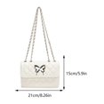 thumbnail image 2 of Bolso bandolera acolchado para mujer, bolso de mano con cadena de cuero PU, bolso de viaje para mujer, 2 of 3